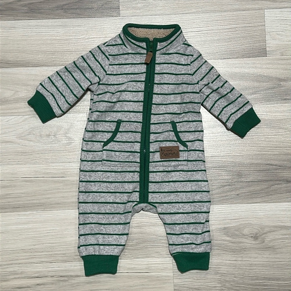 CARTER’S Boy’s 3M Green/Gray Onesie NC0096